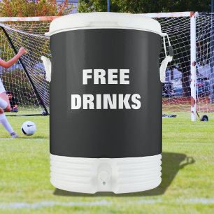 Free Drinks 10 Gallon Bottle & Can Beverage Cooler