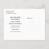 Free drinks funny casual wedding save the date announcement postcard (Back)