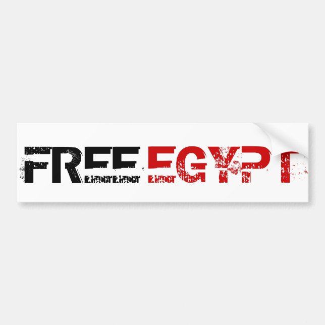 FREE EGYPT BUMPER STICKER (Front)