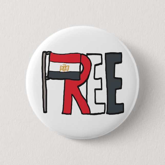 Free Egypt Button (Front)