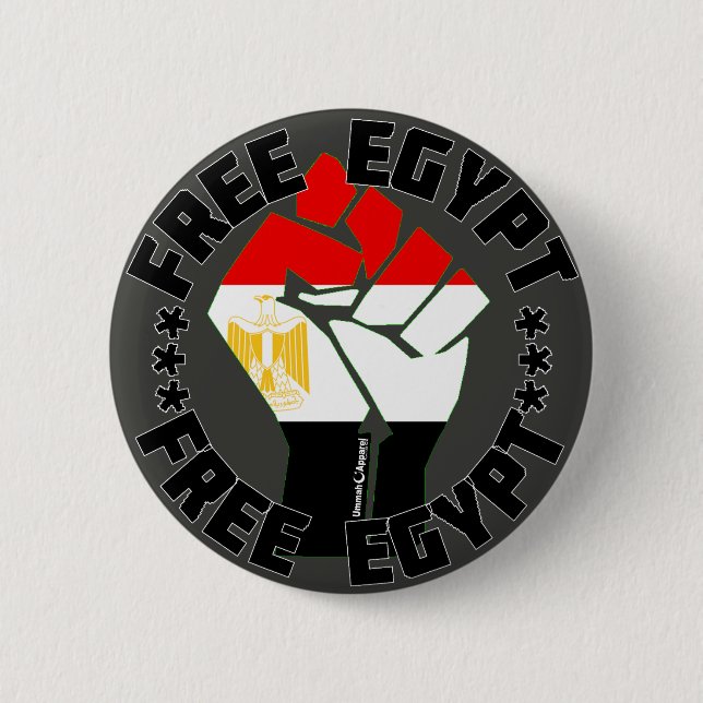 Free Egypt Button (Front)