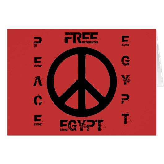 FREE EGYPT PEACE EGYPT (Front Horizontal)