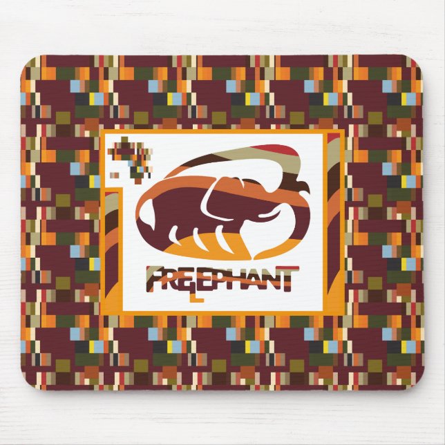 FREE ELEPHANT BY MASANSER PIXELAT MOUSE PAD (Front)