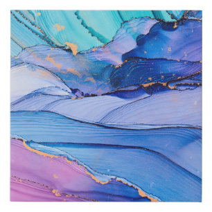 Free-flowing textures, luxury abstract art. faux canvas print