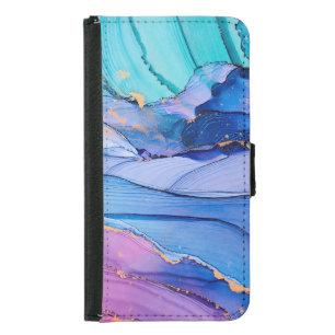Free-flowing textures, luxury abstract art. samsung galaxy s5 wallet case