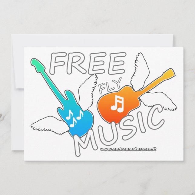 Free Fly Music    Card (Front)