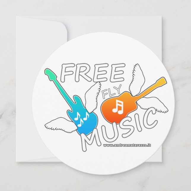Free Fly Music    Invitation (Front)