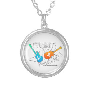 Free Fly Music Silver Plated Necklace