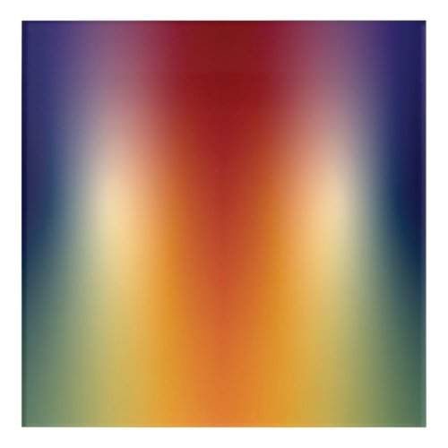 free form gradient on acrylic art