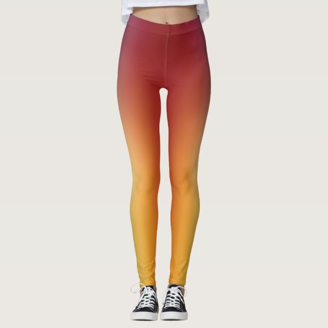 free form gradient on extra large leggings (Front)