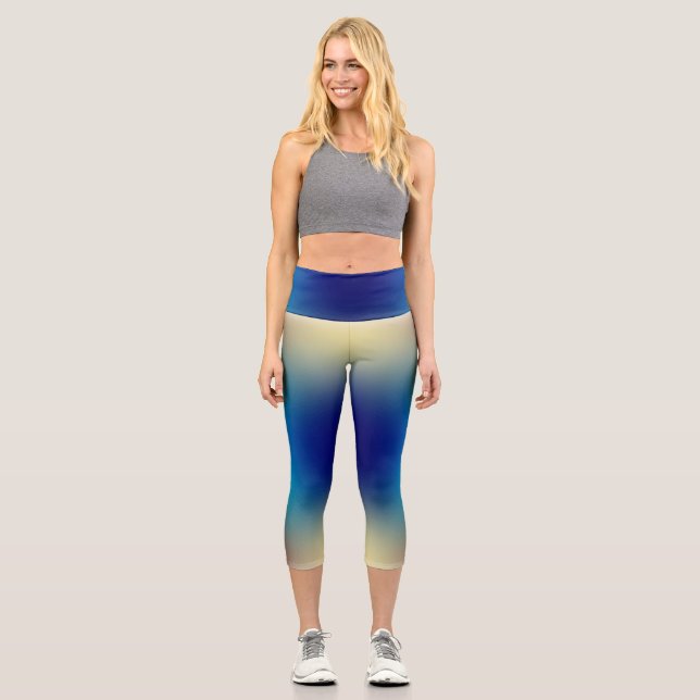 free form gradient on  extra small legging (Front)