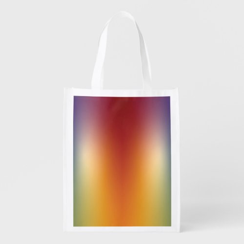 free form gradient on grocery bag