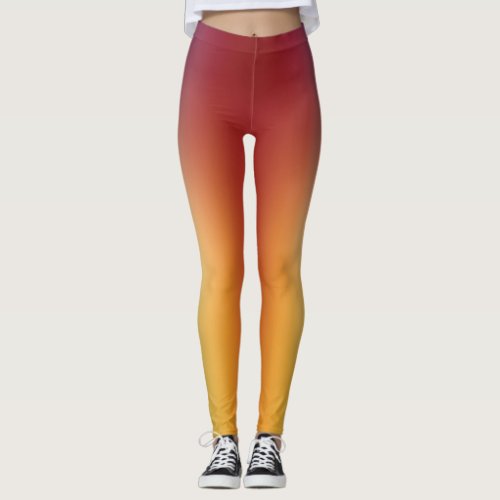 free form gradient on legging