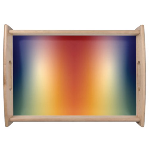 free form gradient on serving tray