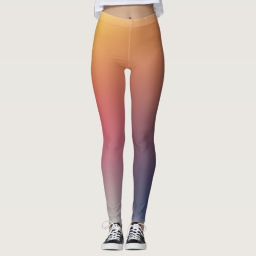 free form gradient on  small legging