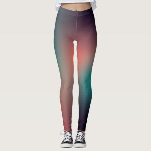 free form gradient on small legging
