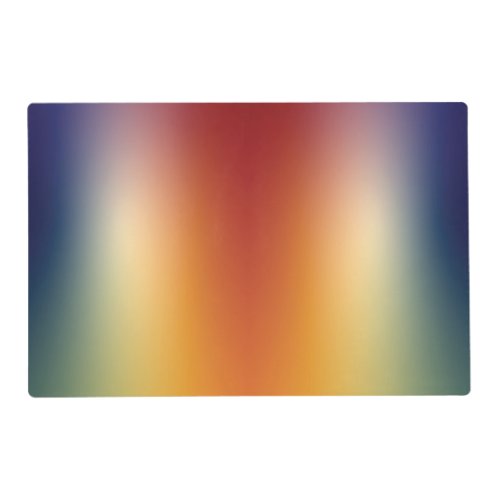 free form gradient on table placemat