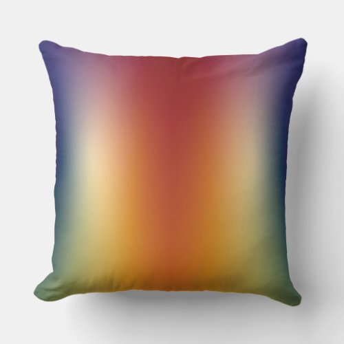 free form gradient on throw pillow