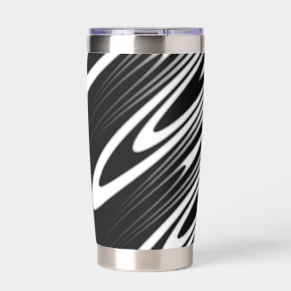 free form pattern on thermal tumbler