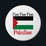 Free Free Free Palestine Button<br><div class="desc">This simple yet powerful accessory is designed to raise awareness and promote solidarity with the people of Palestine who have been struggling for their rights and freedom. Whether you're attending a rally, participating in a protest, or just want to make a statement, this button is a symbol of your commitment...</div>