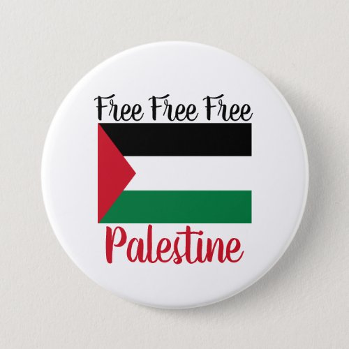 Free Free Free Palestine Button