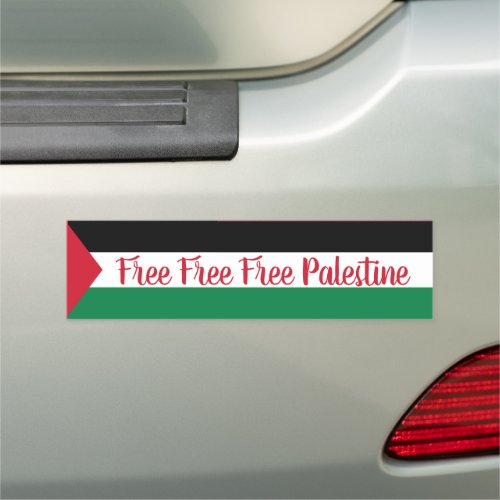 Free Free Free Palestine Car Magnet