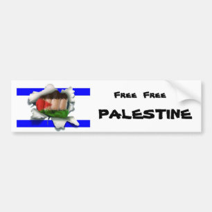 Free Free Palestine Bumper Sticker