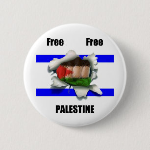 Free Free Palestine Pinback Button