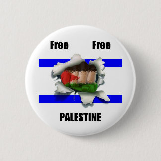 Free Free Palestine Pinback Button