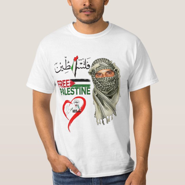 Free Free Palestine T-Shirt (Front)