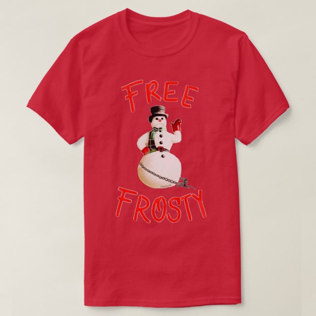 Free Frosty Christmas with The kranks Gift T-Shirt (Design Front)
