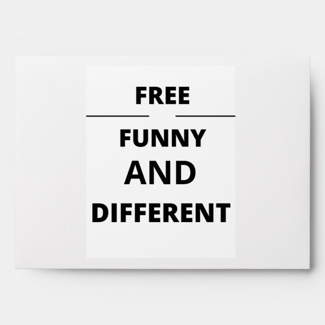 FREE FUNNY AND DIFFERENT ENVELOPE (Front)