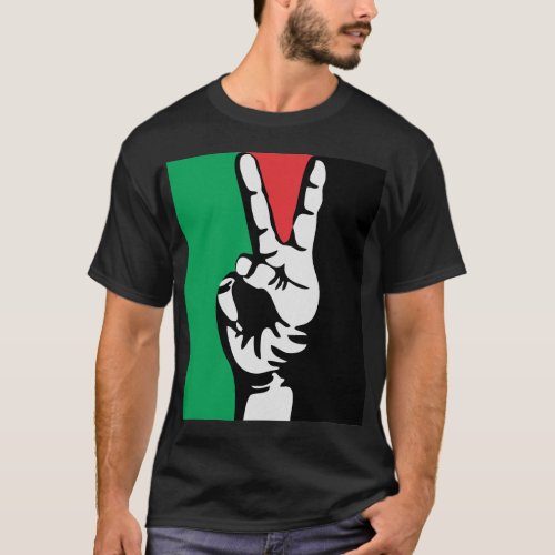 free gaza free palestine PEACE FLAG T_Shirt