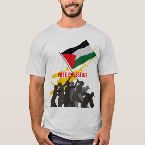 Free Gaza free Palestine T_Shirt