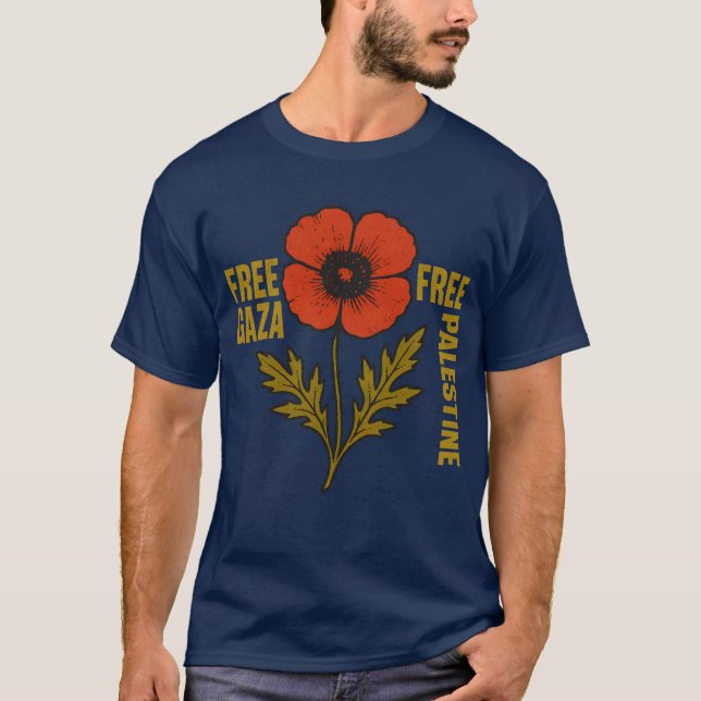 FREE GAZA FREE PALESTINE T-Shirt (Front)