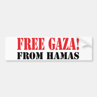 Free GAZA From HAMAS Bumper Sticker