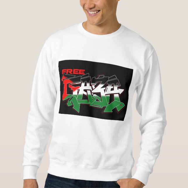 Free Gaza Graffiti Sweatshirt (Front)