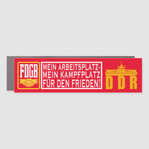 Free German Trade Union Federation Car Magnet