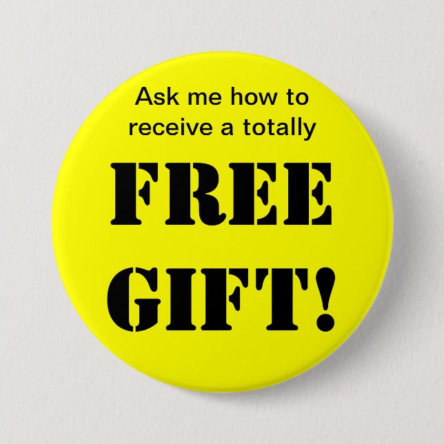 Free Gift Button (Front)