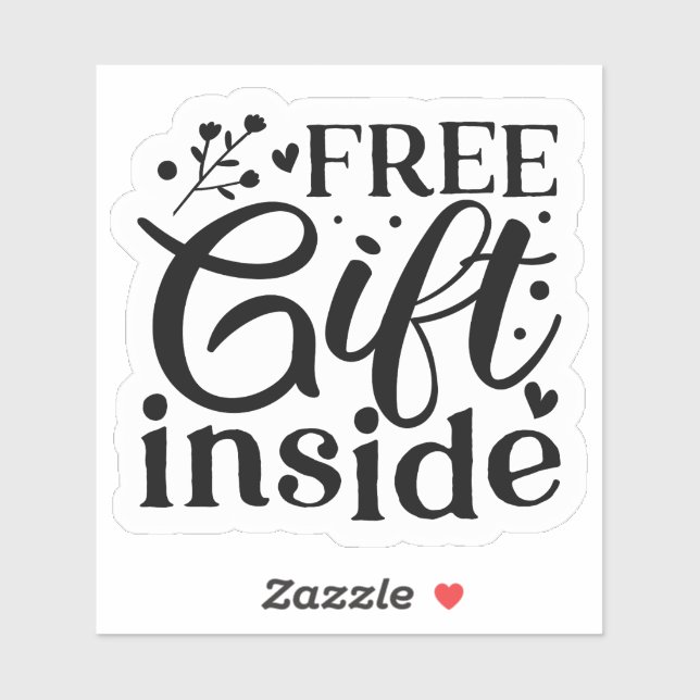 Free Gift Inside Sticker (Sheet)