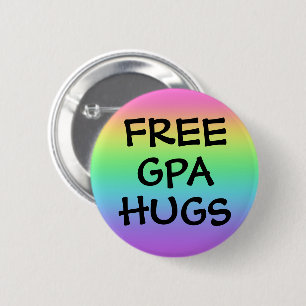 Free Gpa Hugs Rainbow Button