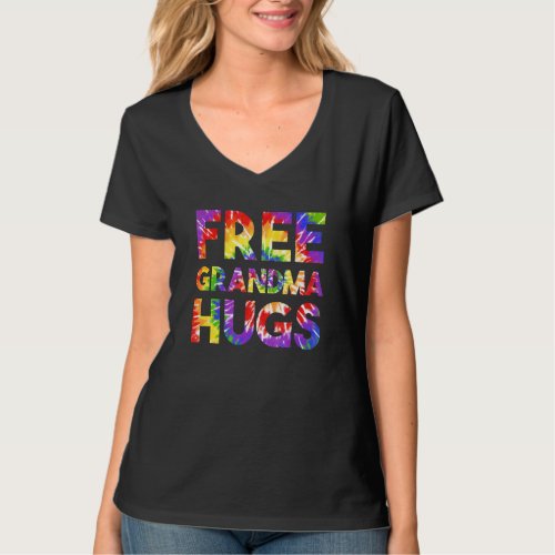 Free Grandma Hugs Coming Out Gay Pride Lgbt Stuff  T_Shirt