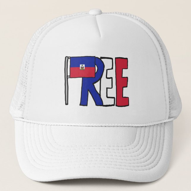 Free Haiti Trucker Hat (Front)