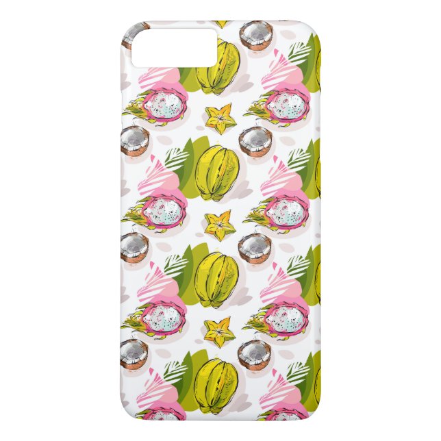 Free Hand Textured Fruit Pattern Case-Mate iPhone Case (Back)