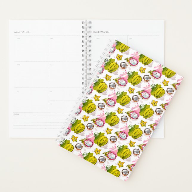 Free Hand Textured Fruit Pattern Planner (Display)