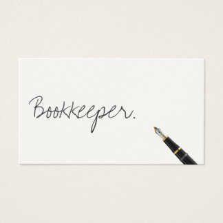 bookkeeping business cards