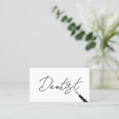 Free Handwriting Script Dentist Business Card | Zazzle