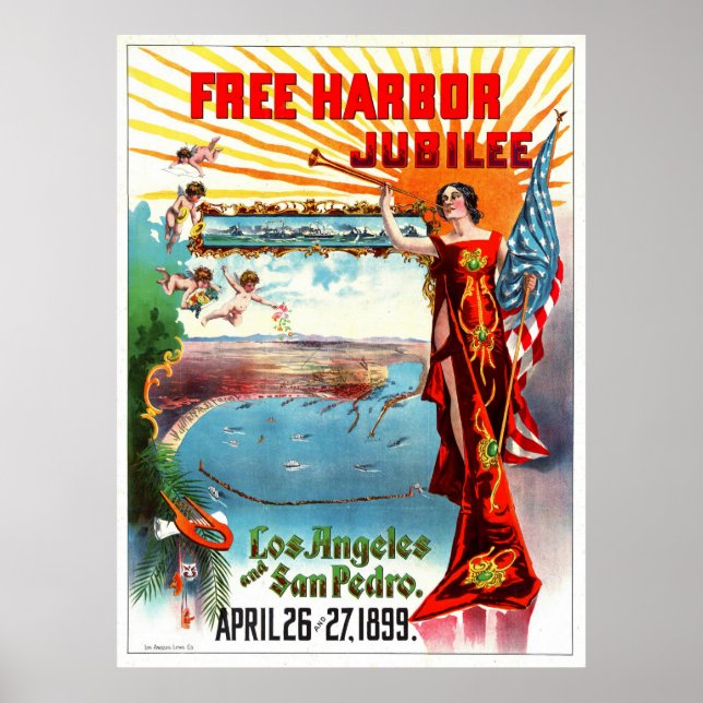 Free Harbor Jubilee 1899 Poster (Front)