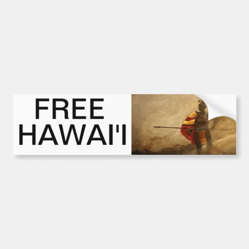 FREE HAWAII BUMPER STICKER