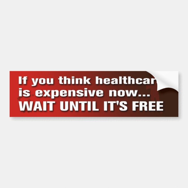 Free Healthcare Bumper Sticker (Front)